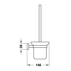 Giá treo và cọ vệ sinh Inno-Round Hafele 495.80.123